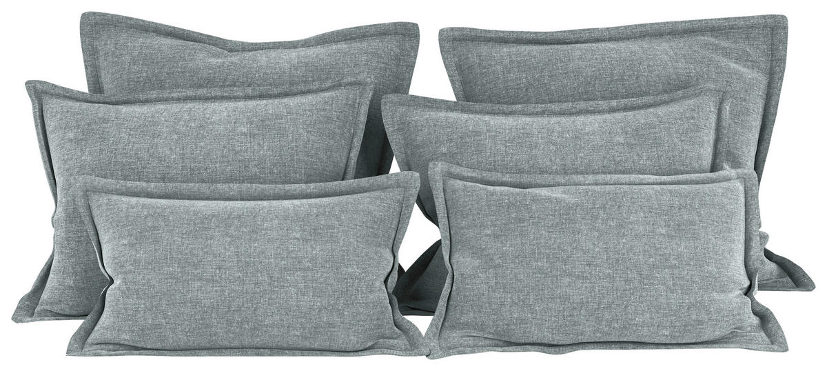 ZIERKISSENSET   70-50/60-25/10 cm  - Mintgrün, Modern, Textil (70-50/60-25/10cm) - MID.YOU