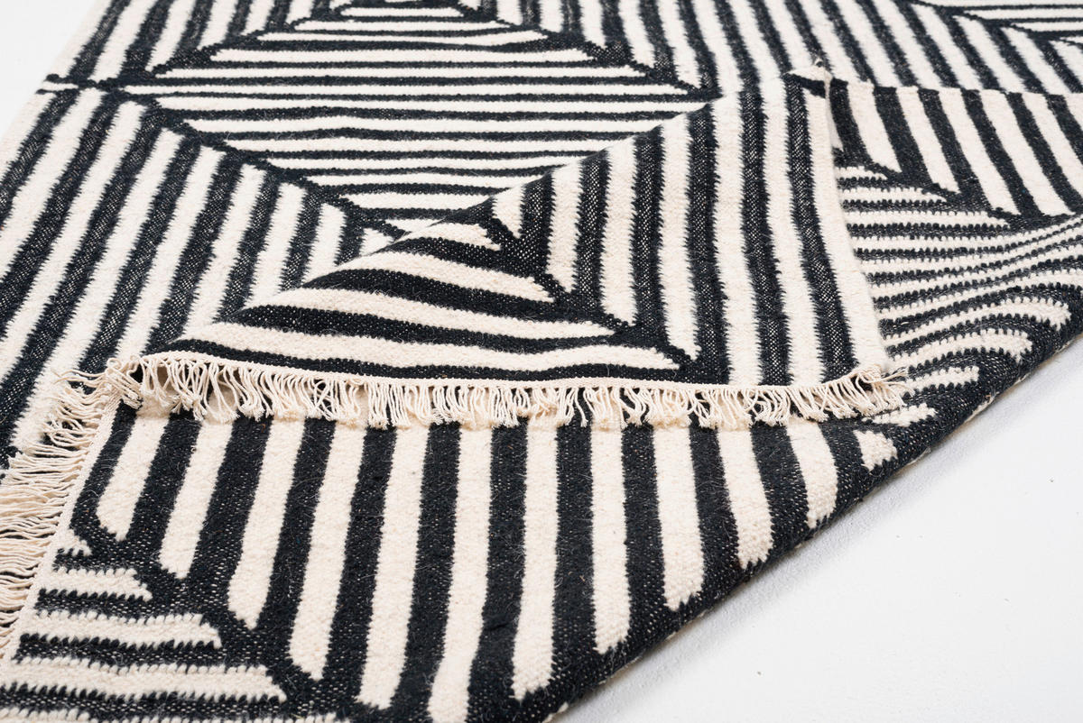 TEPPICH 65/135 cm Schwarz  - Schwarz, Design, Textil (65/135cm) - Tom Tailor