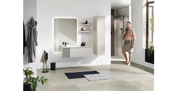 BADEZIMMER in 120 cm - Naturfarben, Design, Glas/Holzwerkstoff (120cm) - Dieter Knoll