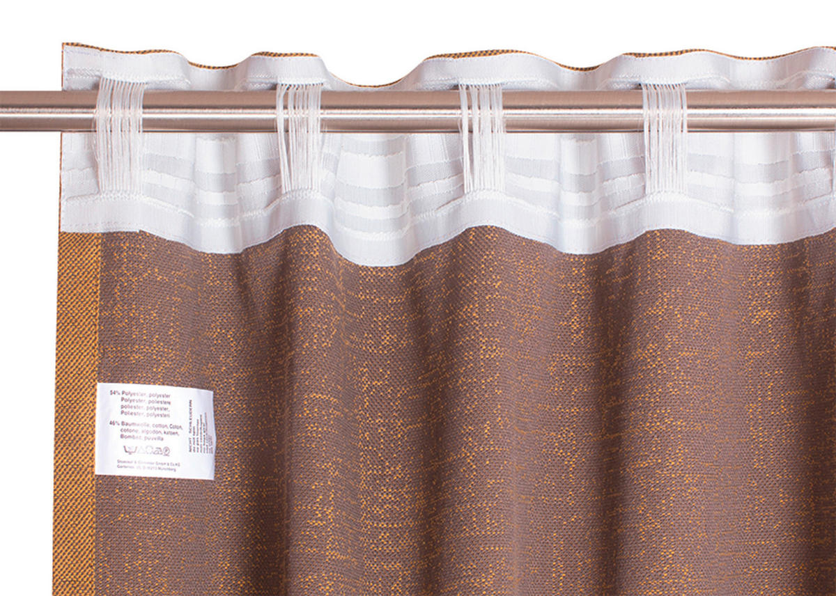 FERTIGVORHANG blickdicht  - Gelb, Basics, Textil (130/250cm) - Schöner Wohnen