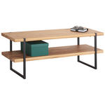 GARDEROBENBANK  in 120/45/40 cm  - Eichefarben, Natur, Holz/Metall (120/45/40cm) - Linea Natura