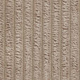 ECKSOFA Taupe Cord  - Taupe/Schwarz, KONVENTIONELL, Kunststoff/Textil (224/254cm) - Hom`in
