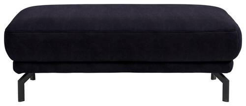 HOCKER in Textil Schwarz  - Schwarz, Design, Textil/Metall (127/46/72cm) - Dieter Knoll