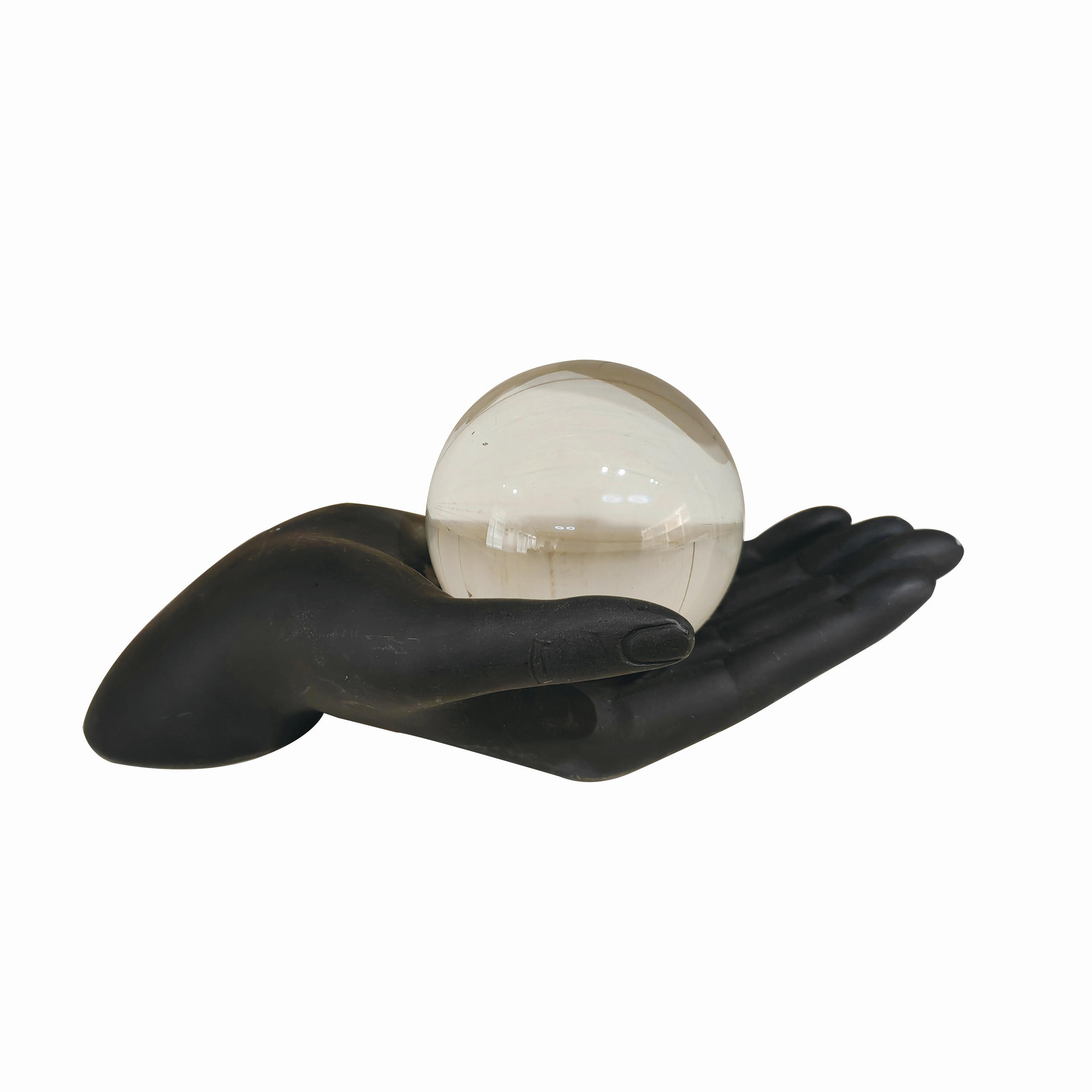 SKULPTURA - crna, Osnovno, staklo/plastika (22,9/10,2/10cm) - Ambia Home