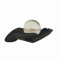 SKULPTURA - crna, Osnovno, staklo/plastika (22,9/10,2/10cm) - Ambia Home