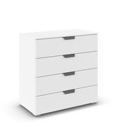 KOMMODE  in 80/81/42 cm  - Dunkelgrau/Weiß, Design, Holzwerkstoff/Metall (80/81/42cm) - Carryhome