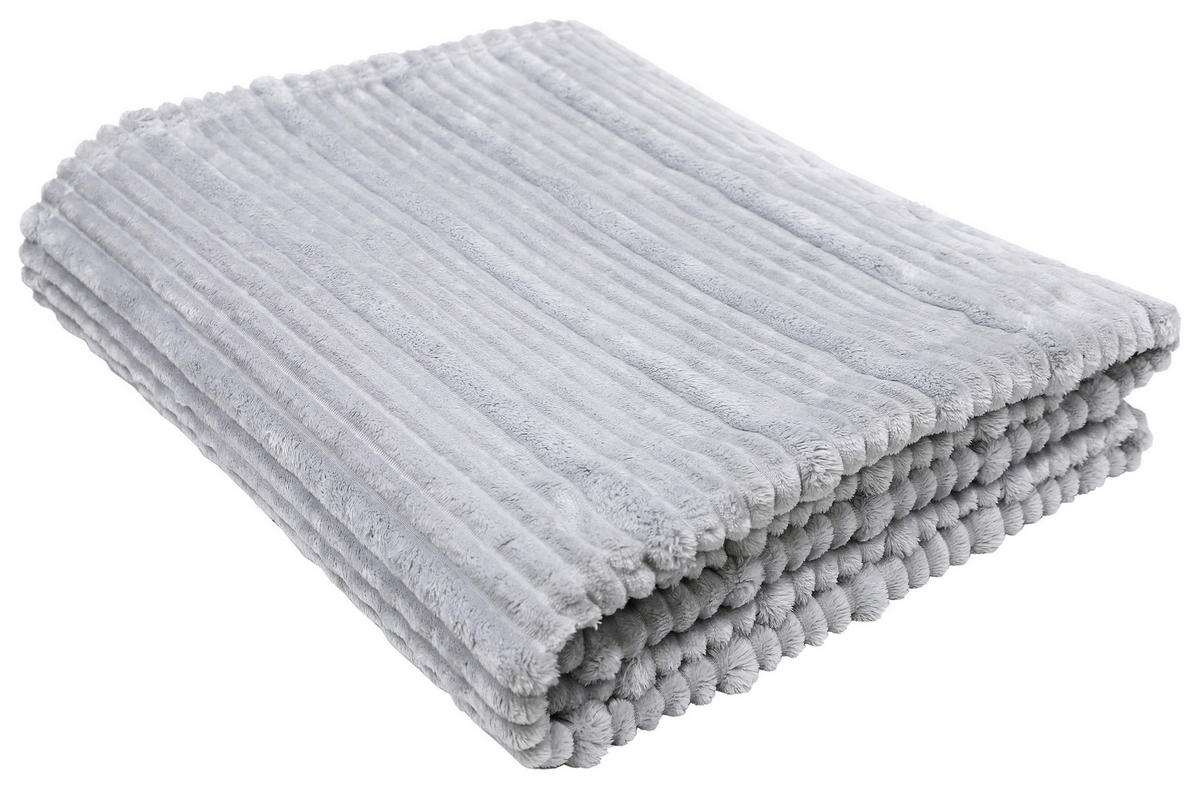 WOHNDECKE OSLO 220/240 cm  - Grau, Textil (220/240cm) - Novel