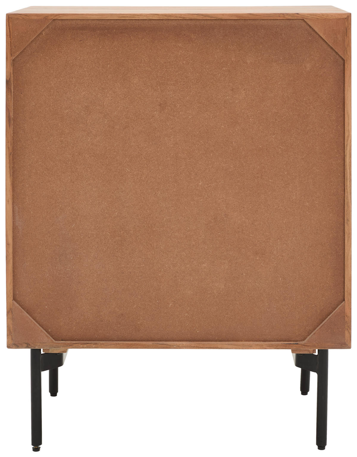 KOMMODE Doha  in 80/101/42 cm  - Schwarz/Naturfarben, KONVENTIONELL, Holz/Metall (80/101/42cm) - Livetastic