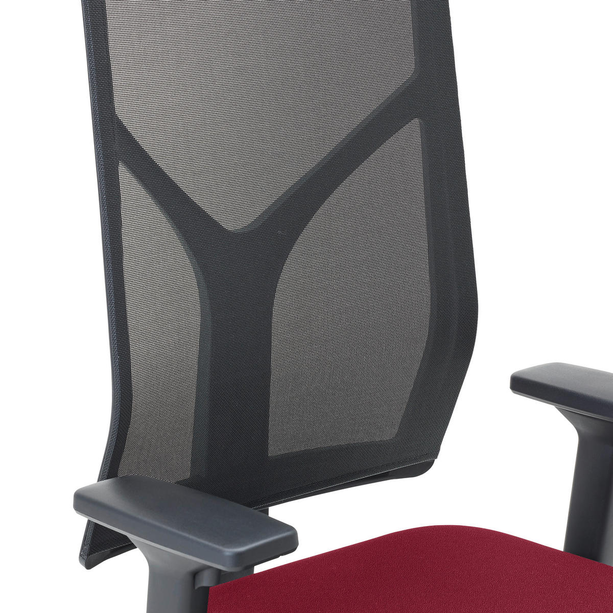 DREHSTUHL Bordeaux  - Bordeaux/Schwarz, KONVENTIONELL, Kunststoff/Textil (63/105/46cm) - Dieter Knoll