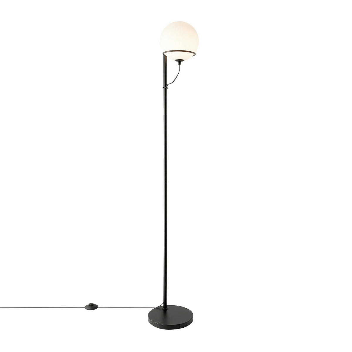 STEHLEUCHTE Wilson 159/25/25 cm  - Schwarz, Design, Glas (159/25/25cm) - Nordlux