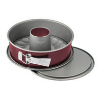 OBRUČ ZA TORTU  - siva/tamno crvena, Basics, metal (26cm) - Dr.Oetker