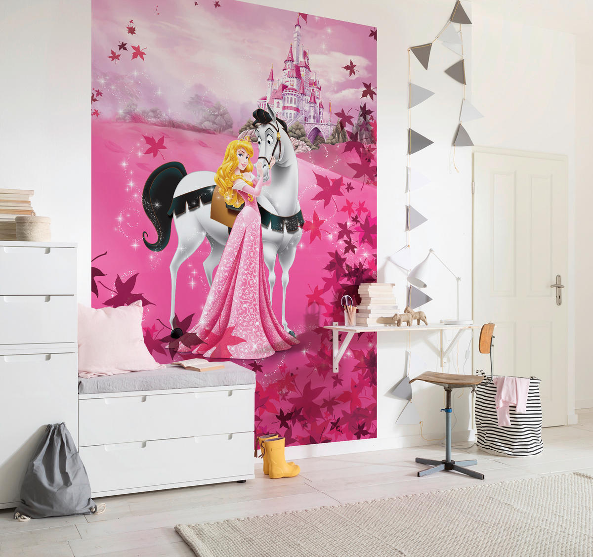 FOTOTAPETE Prinzessin Aurora  - Design, Papier (184/254cm) - Disney