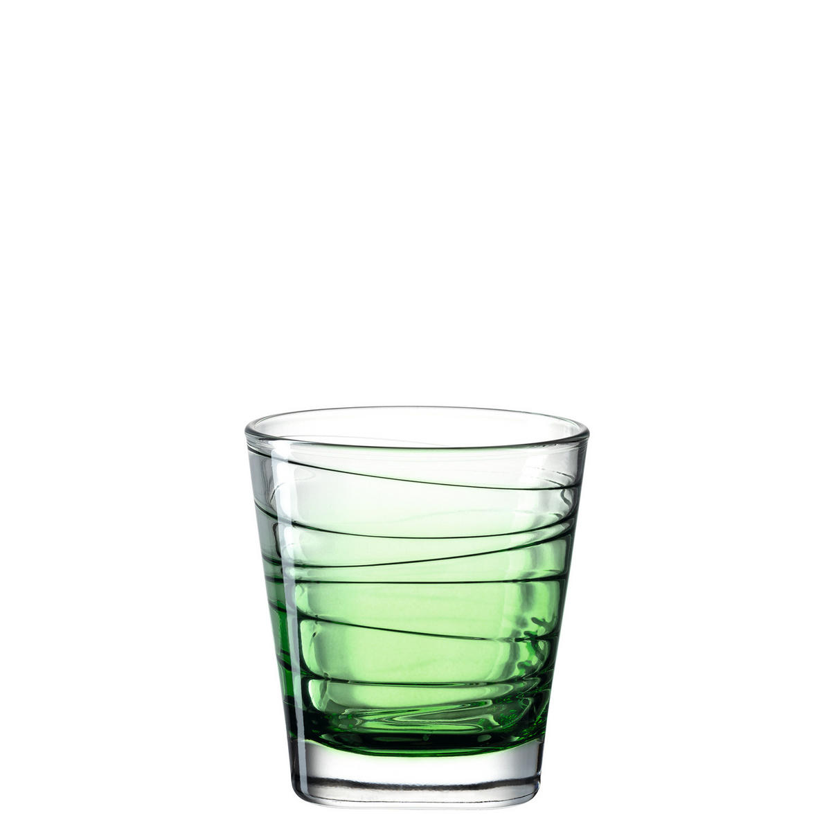 WHISKY-GLÄSERSET 250 ml 6-teilig  - Grün, Design, Glas - Leonardo