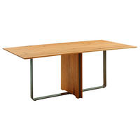 ESSTISCH Eiche massiv rechteckig Eichefarben  - Eichefarben/Bronzefarben, Design, Holz/Metall (200/100/75,2cm) - Musterring