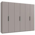 DREHTÜRENSCHRANK in Sahara - Schwarz/Sahara, KONVENTIONELL, Holzwerkstoff/Metall (300/236/58cm) - Hom`in
