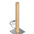 LED-TISCHLEUCHTE 15/40/15 cm   - Eichefarben/Nickelfarben, LIFESTYLE, Holz/Kunststoff (15/40/15cm) - Novel