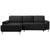 ECKSOFA Anthrazit Chenille  - Anthrazit/Alufarben, Design, Textil (160/248cm) - Sedda