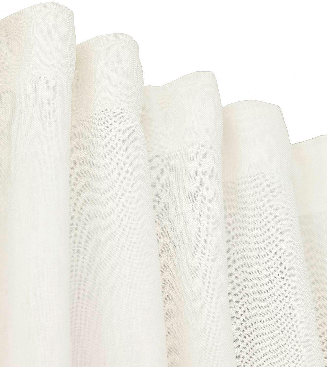 FERTIGVORHANG  blickdicht   145/320 cm 2 Stück  - Weiß, Basics, Textil (145/320cm) - Svanefors