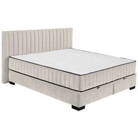 BOXBETT 180/200 cm  in Beige  - Beige/Schwarz, MODERN, Holzwerkstoff/Kunststoff (180/200cm) - MID.YOU