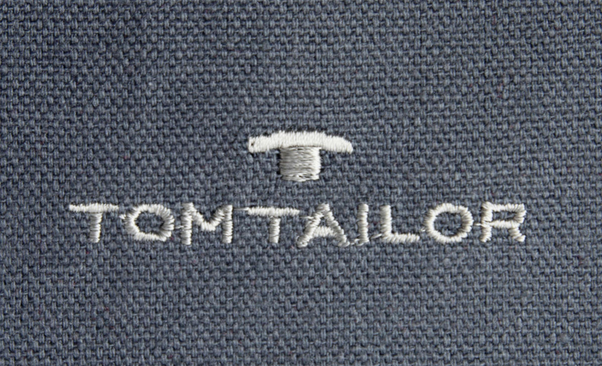 KUDDFODRAL Dove Signature 40/40 cm  - grå/antracit, Klassisk, textil (40/40cm) - Tom Tailor