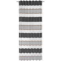 HOTOVÝ ZÁVĚS, průhledné, 135/245 cm - šedá/černá, Konvenční, textil (135/245cm) - Esposa