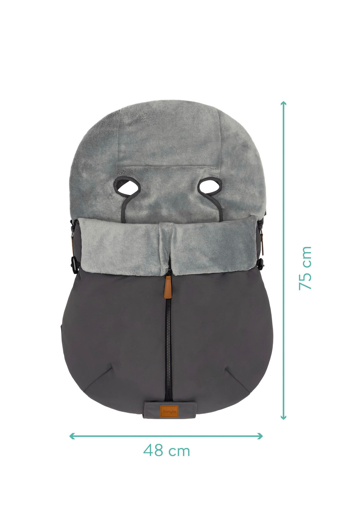 VREČA ZA OTROŠKO LUPINICO - siva, Basics, umetna masa (48/75cm) - Jimmylee