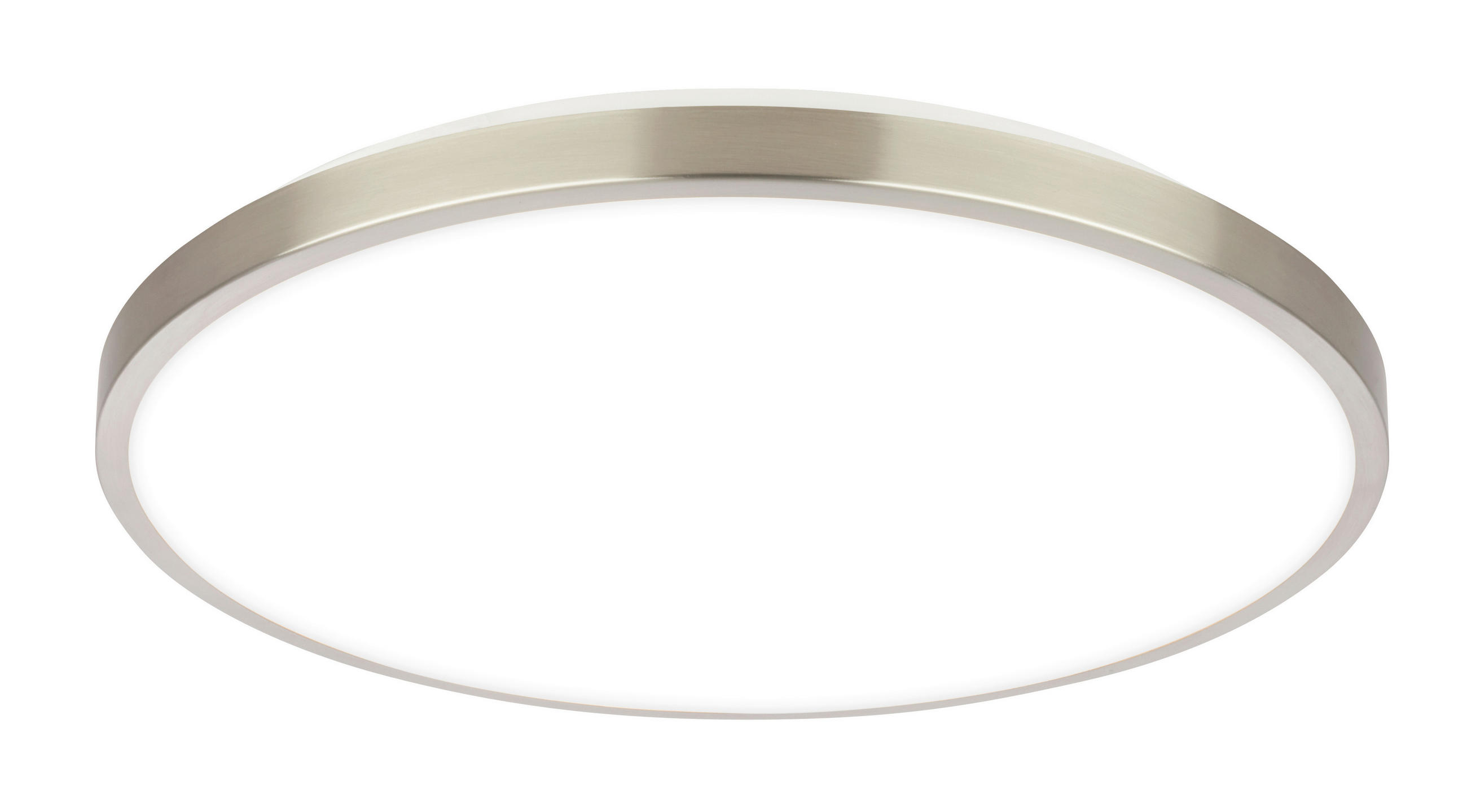 LED-DECKENLEUCHTE Kaida 33/6 cm   - Nickelfarben, Basics, Kunststoff/Metall (33/6cm)