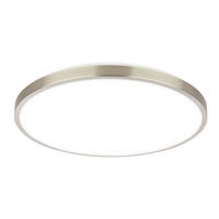 LED-DECKENLEUCHTE Kaida 33/6 cm   - Nickelfarben, Basics, Kunststoff/Metall (33/6cm)