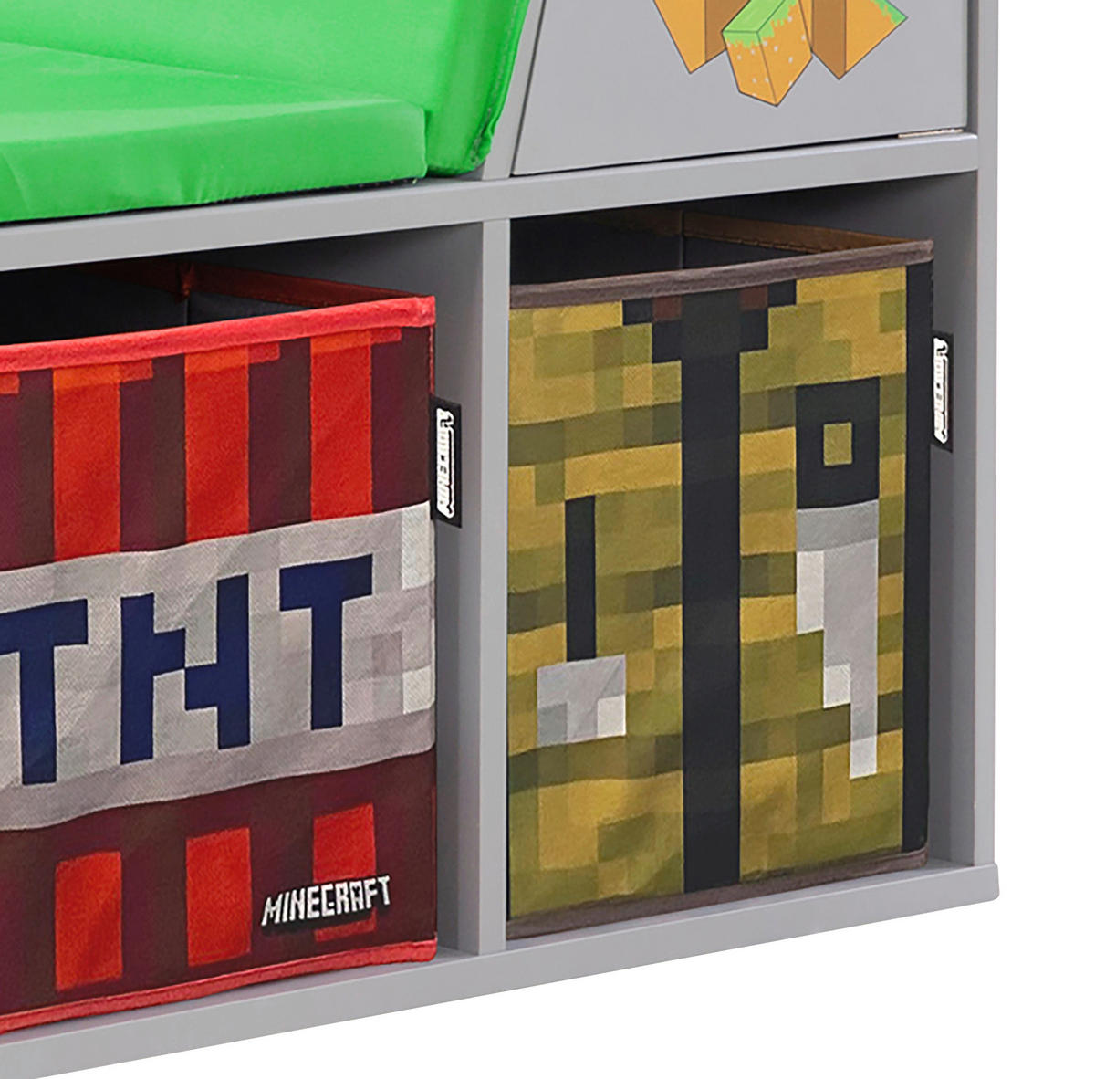 KINDERSITZBANK MINECRAFT  - Multicolor/Grau, MODERN, Holzwerkstoff/Textil (119/60/30cm) - Minecraft