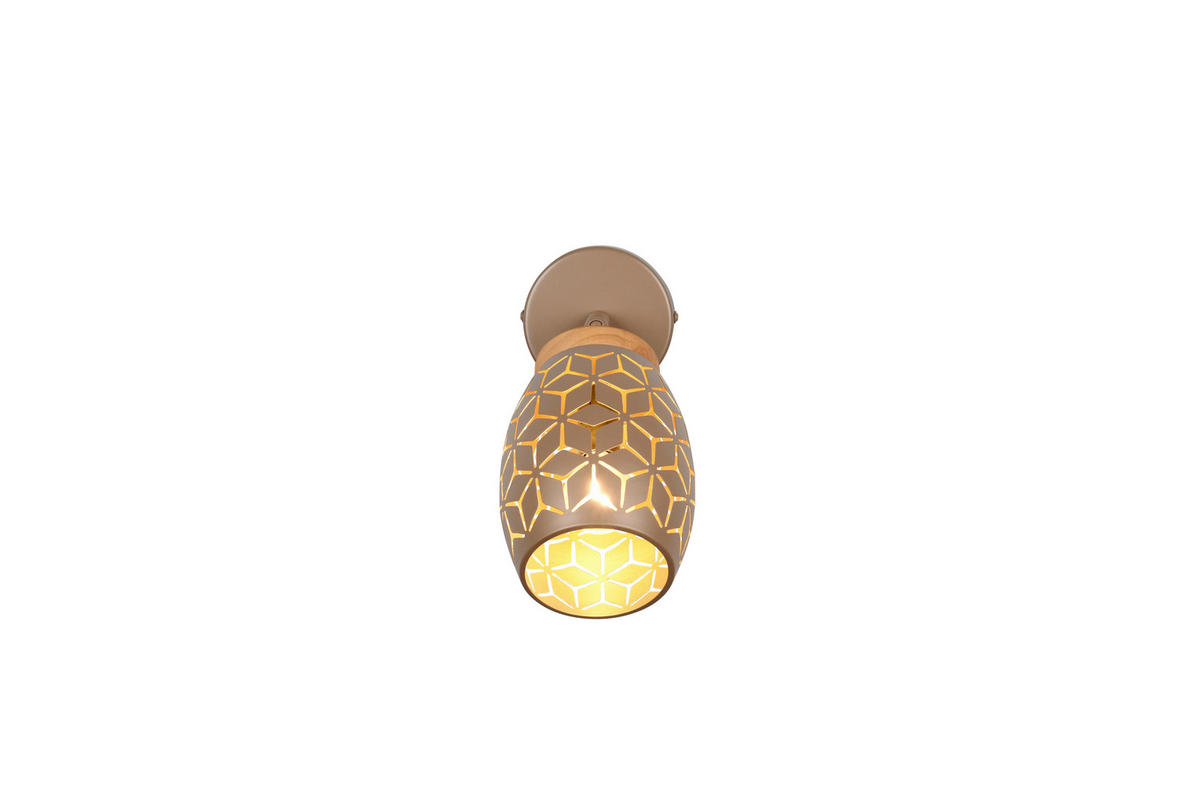 STRAHLER 12/27 cm   - Goldfarben/Braun, Trend, Holz/Metall (12/27cm)
