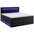 BOXSPRINGBETT Lederlook 180/200 cm INKL. Matratze, Bettkasten, Topper - Schwarz, Design, Textil/Metall (180/200cm) - Livetastic BOXSPRINGBETT Lederlook 180/200 cm INKL. Matratze, Bettkasten, Topper - Schwarz, Design, Textil/Metall (180/200cm) - Livetastic