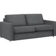 SCHLAFSOFA in Webstoff Grau  - Chromfarben/Grau, KONVENTIONELL, Metall (188/86/97cm) - Novel