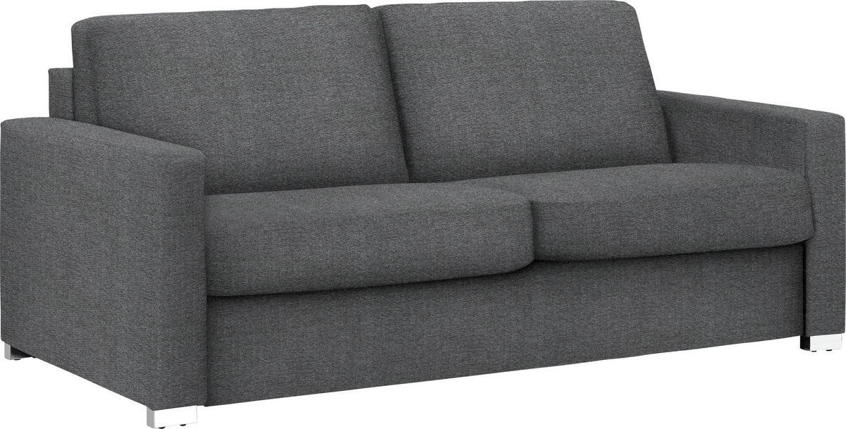 SCHLAFSOFA in Grau  - Chromfarben/Grau, Konventionell, Metall (188/86/97cm) - Novel