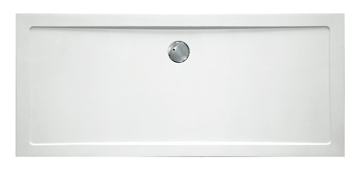 DUSCHTASSE Weiß   - Weiß, KONVENTIONELL, Kunststoff (160/90/3,5cm) - Sanotechnik