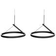 LED-HÄNGELEUCHTE Aero 98/45/150 cm   - Schwarz, Design, Metall (98/45/150cm) - Dieter Knoll