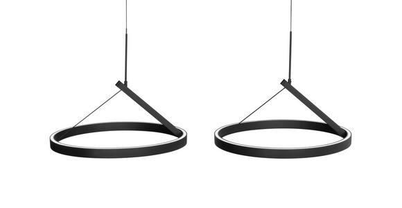 LED-HÄNGELEUCHTE 98/45/150 cm - Schwarz, Design, Metall (98/45/150cm) - Dieter Knoll
