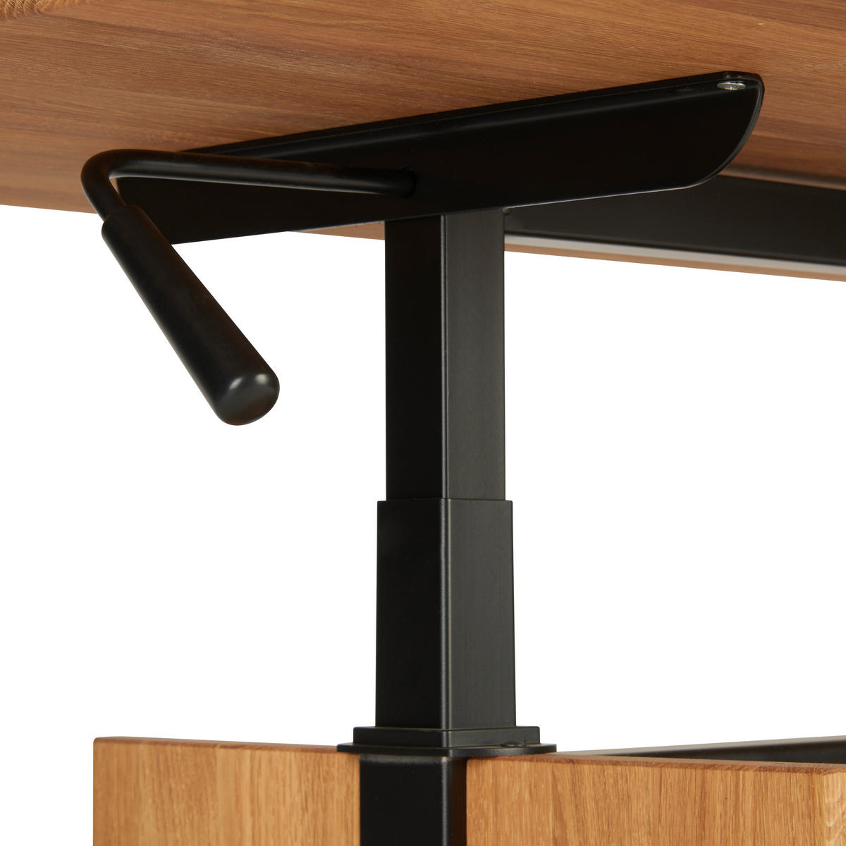 COUCHTISCH in Holz 110/65/50-69 cm  - Eichefarben/Schwarz, Trend, Holz (110/65/50-69cm) - Venda