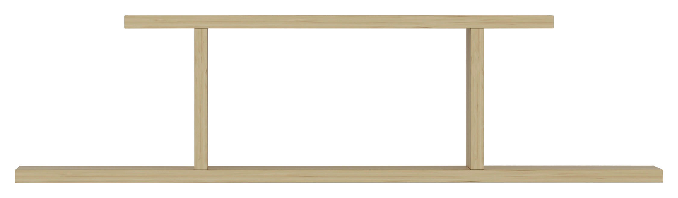 WANDREGAL  - Eichefarben, Design, Holzwerkstoff (90/23,2/19,6cm) - MID.YOU