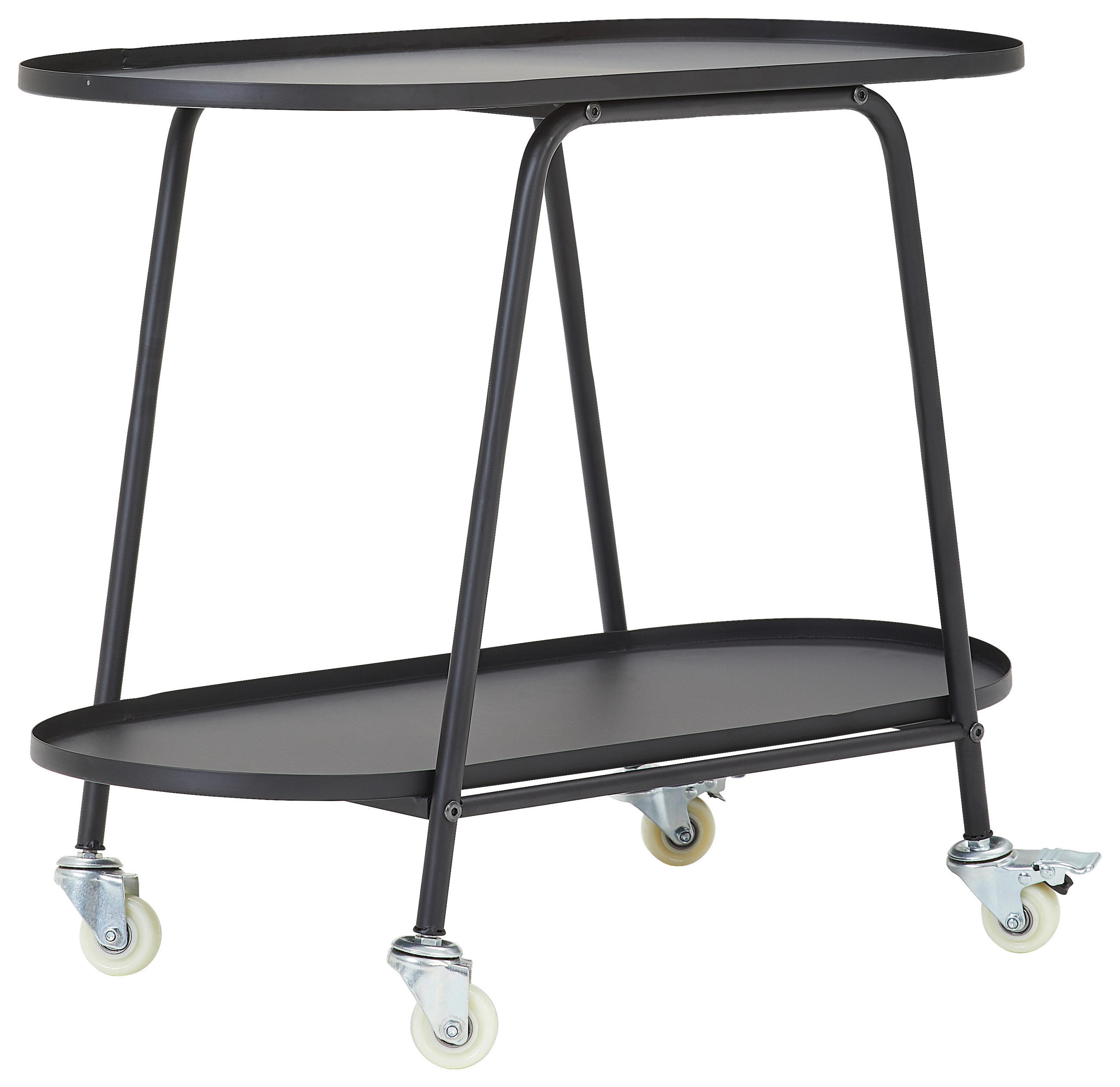 REGAL Schwarz  - Schwarz, Trend, Kunststoff/Metall (70/53,5/34cm) - Xora