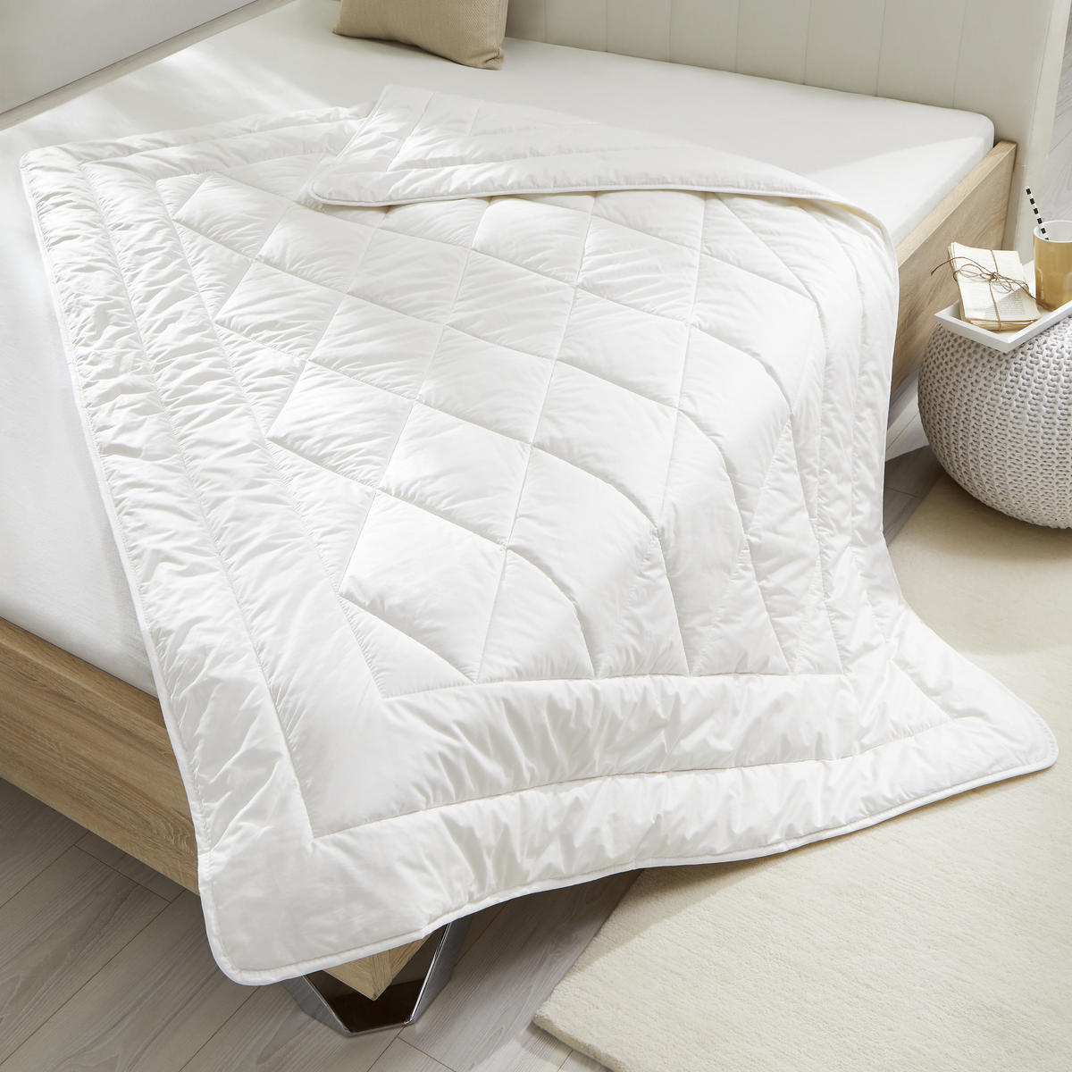SOMMERDECKE   COSICOTTON SUPERLIGHT  155/220 cm   - Creme, Basics, Naturmaterialien (155/220cm) - Billerbeck