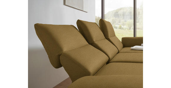 ECKSOFA  in Flachgewebe Schilfgrün  255-365/175-224 cm  - Schilfgrün/Schwarz, Design, Textil/Metall (255-365/175-224cm) - Dieter Knoll