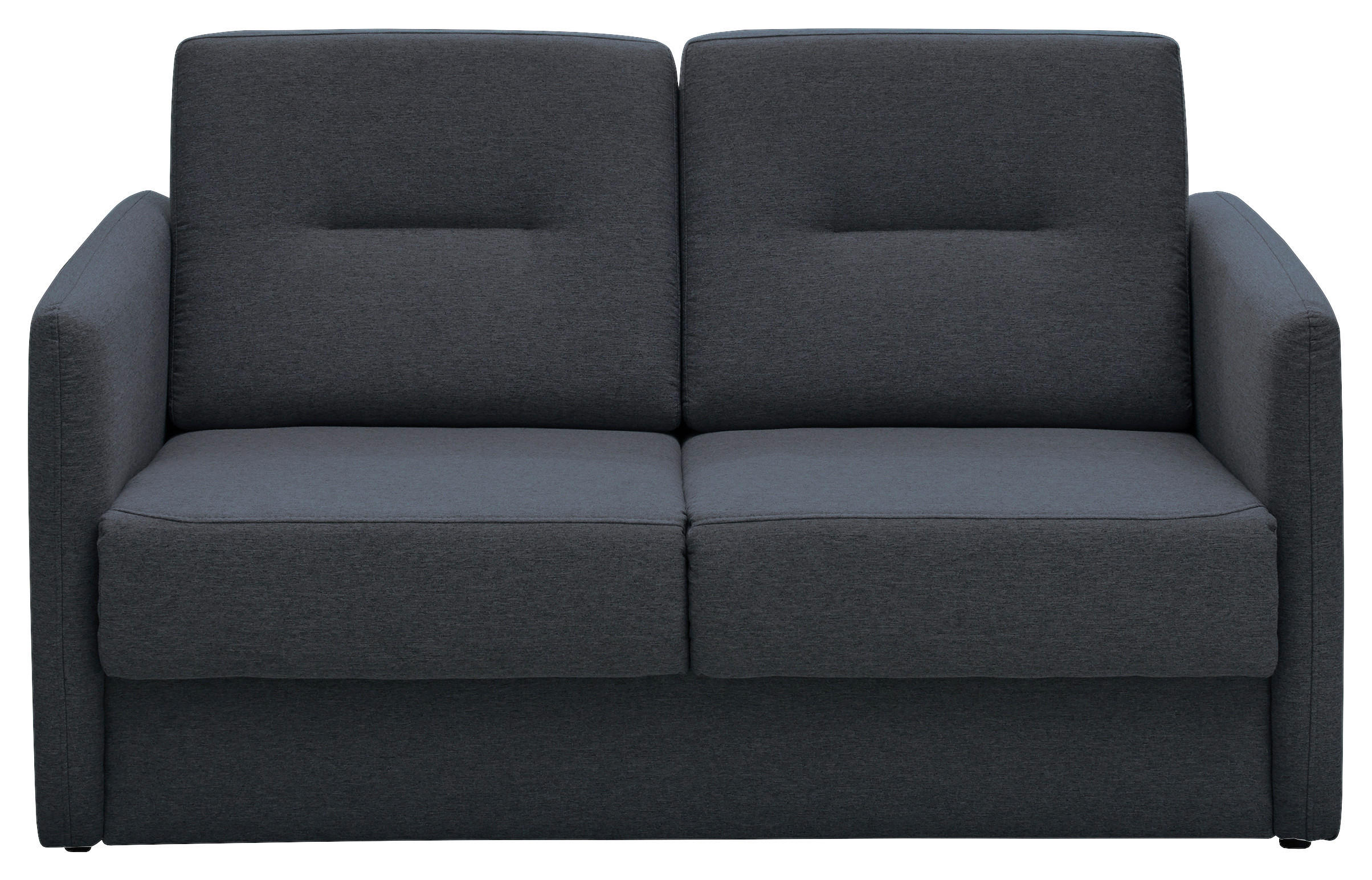 SCHLAFSOFA Mikrofaser Anthrazit  - Anthrazit/Schwarz, KONVENTIONELL, Kunststoff/Textil (147/89/87cm) - Livetastic