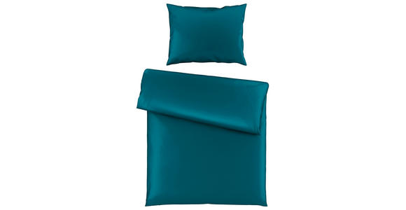 BETTWÄSCHE TANJA Satin 140/200 cm - Petrol, Basics, Textil (140/200cm) - Novel