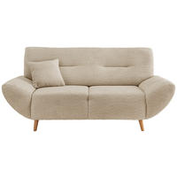 2-SITZER-SOFA in Bouclé Beige  - Wildeiche/Beige, KONVENTIONELL, Holz/Textil (173/81/90cm) - MID.YOU