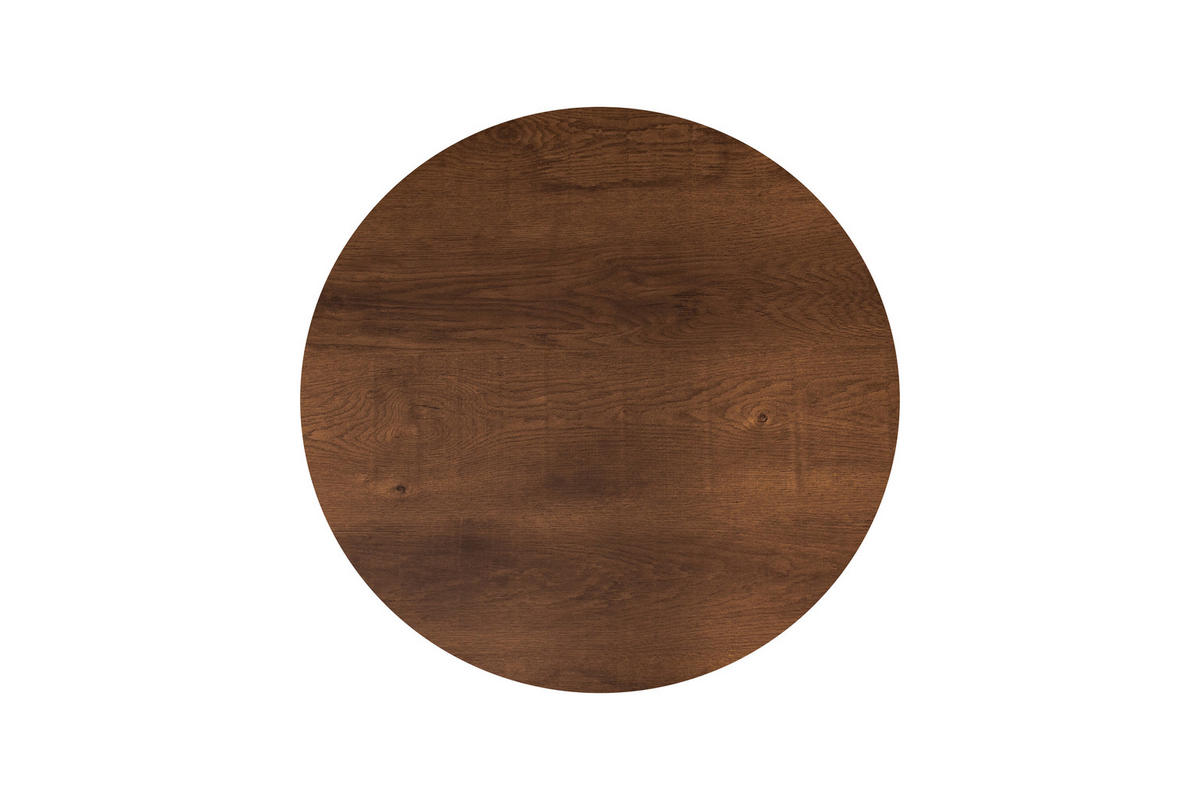 COUCHTISCHSET rund Braun, Schwarz  - Schwarz/Braun, Design, Holzwerkstoff/Metall (50-70/50-70/38-42cm) - MID.YOU