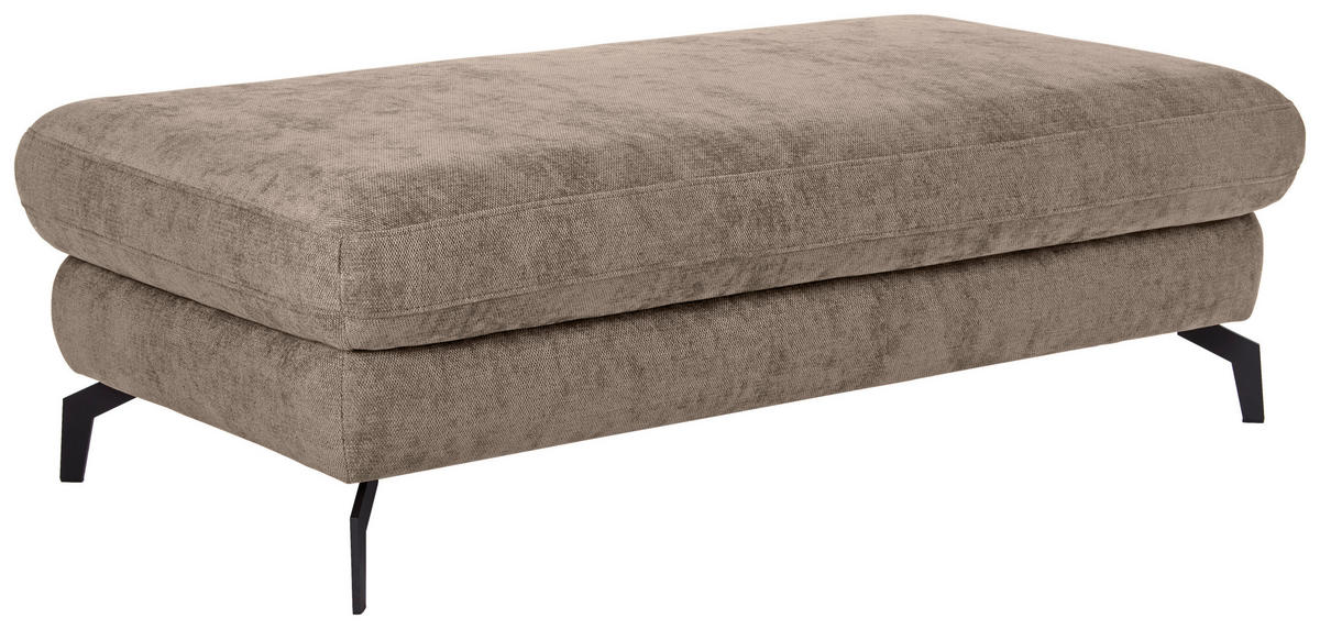 TABURE, tekstil  - črna, Design, kovina/tekstil (136/44/70cm) - Stylife