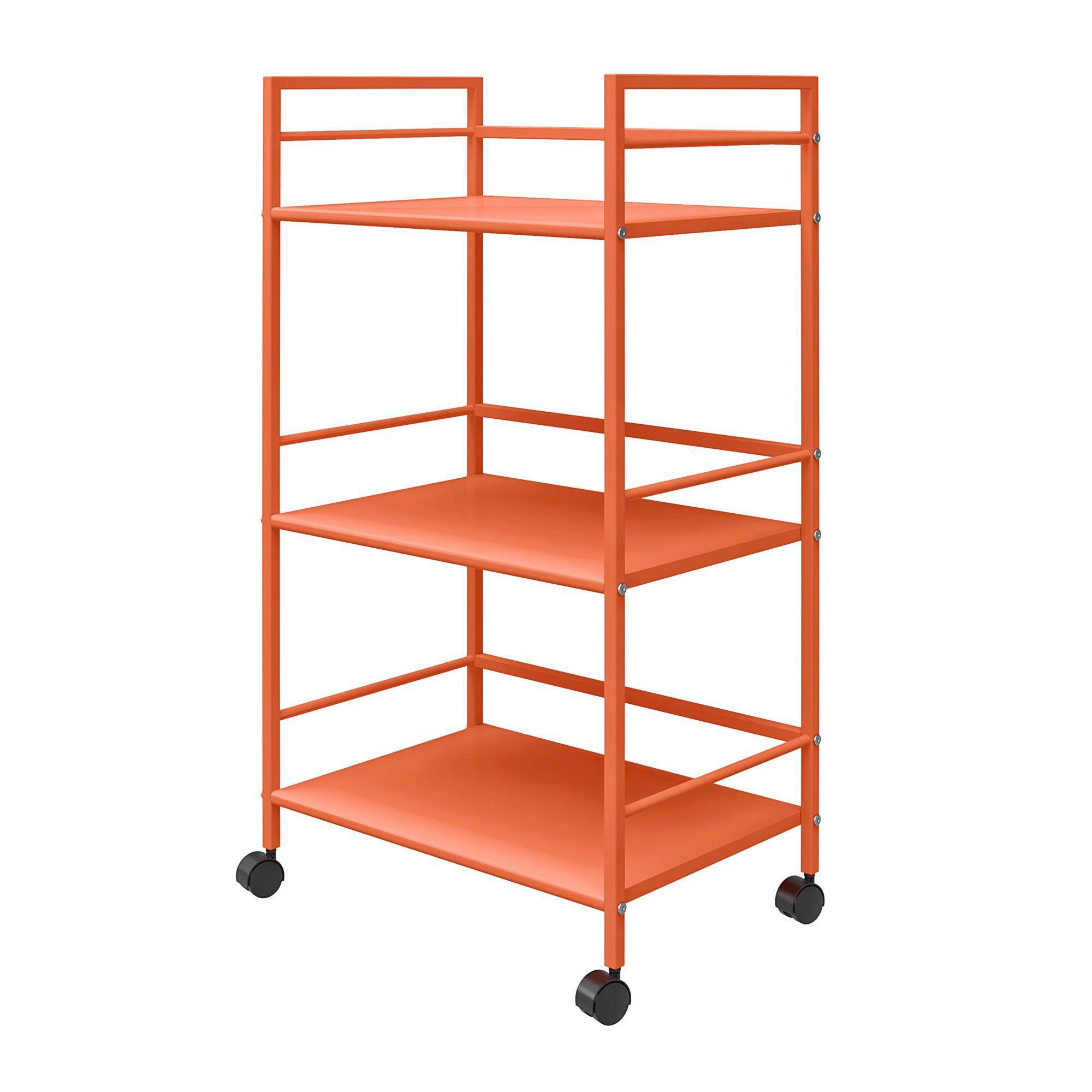 SERVIERWAGEN , Orange  - Orange, Design, Kunststoff/Metall (43/77/29cm) - MID.YOU