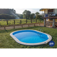 POOL-SET 2024 500/300/120 cm  - Weiß, KONVENTIONELL, Metall (500/300/120cm) - Gre