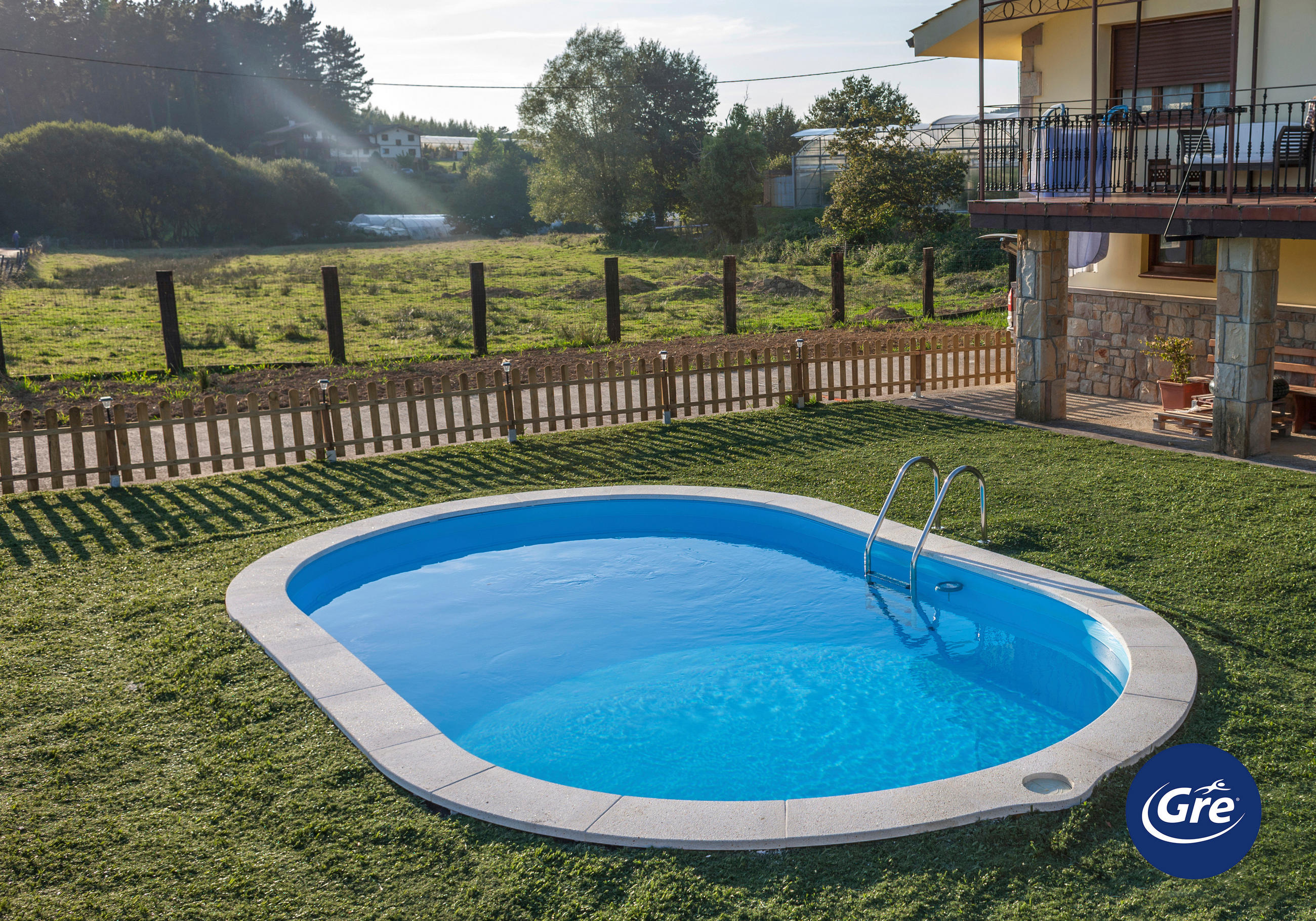 Gre Pool-Set 2024 Weiß 300x120x500 cm