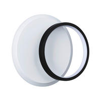 WANDLEUCHTE 2Form   - Schwarz/Weiß, Basics, Kunststoff/Metall (23,0/19,5/5,0cm) - Paulmann